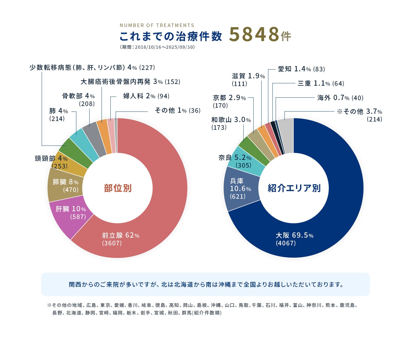 治療実績